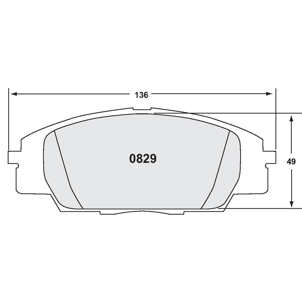 PFC 0829.68.16.64 Front Brake Pads for HONDA S2000 (AP1 / AP2) (68 Compound, 17 mm) Photo-0 