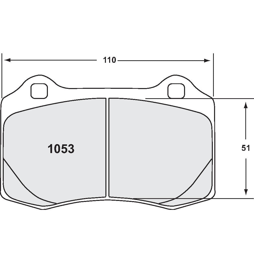 PFC 1053.68.15.64 Front Brake Pads for ALFA ROMEO GTV 24V BREMBO Caliper (916) / ALFA ROMEO 156 GTA 3.2 (932) (68 Compound, 15 mm) Photo-0 
