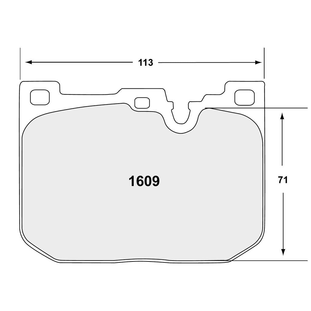PFC 1609.68.17.64 Front Brake Pads for BMW M2 (F87) / M3 (F80) / M4 (F82) with Blue Caliper (68 Compound, 18 mm) Photo-0 