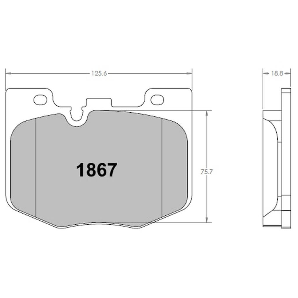 PFC 1867.68.19.64 Front Brake Pads for BMW 640i (G32) / 740i Series (G11 / G12) / 840i (F91 / F92 / G14 / G15) (68 Compound, 19 mm) Photo-0 