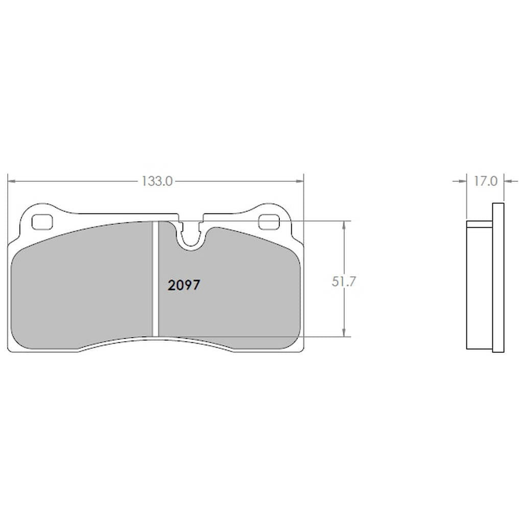 PFC 2097.68.17.64 Rear Brake Pads for BMW M2 Competition (F87) (68 Compound, 17 mm) Photo-0 