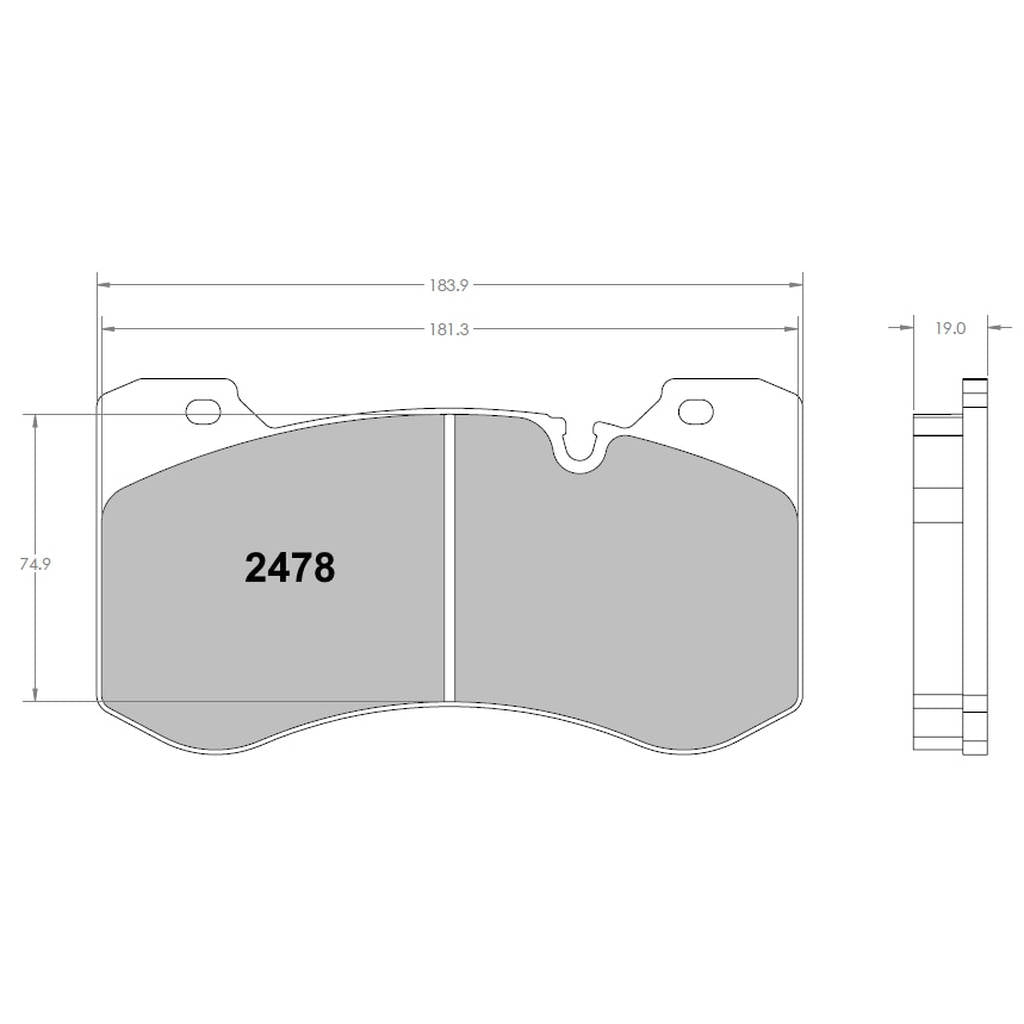 PFC 2478.68.19.64 Front Brake Pads for BMW M2 (G87) / M3 (G80) / M4 (G82) (68 Compound, 17 mm) Photo-0 