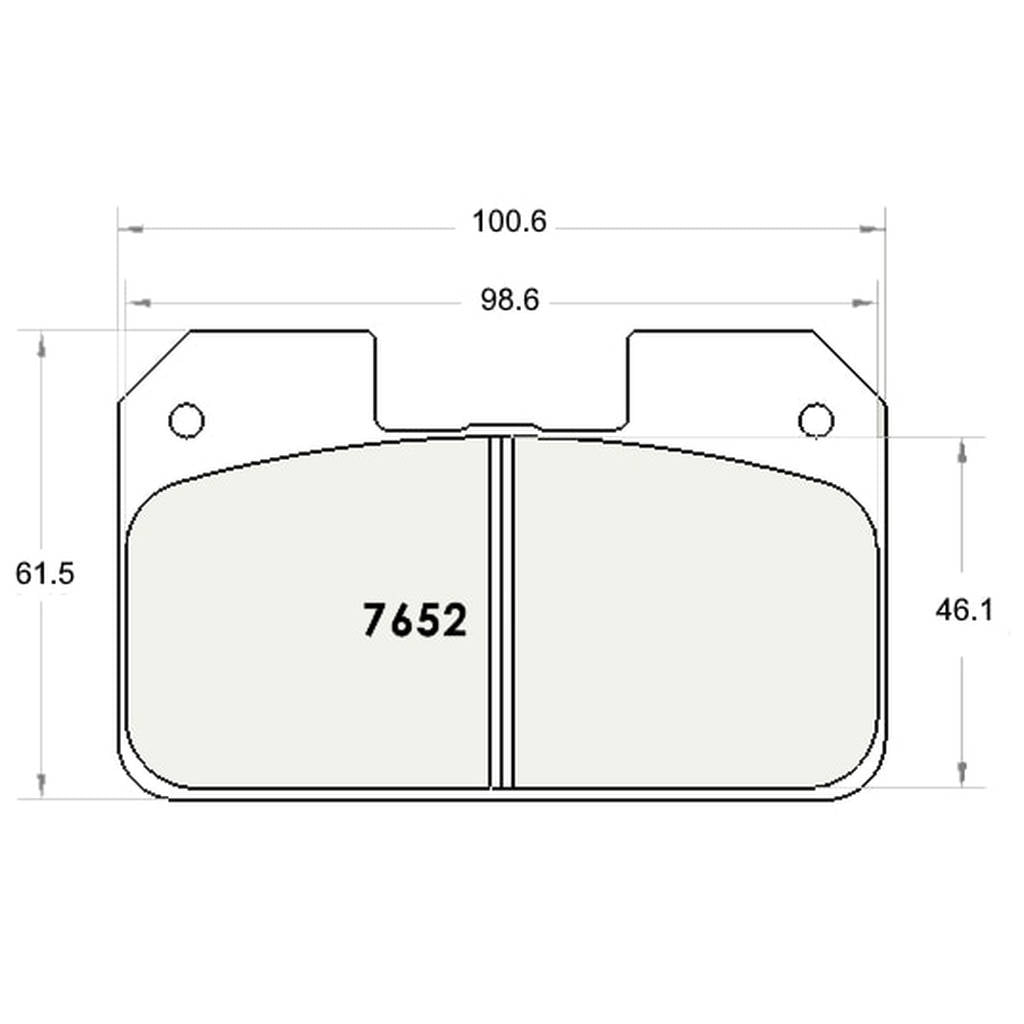 PFC 7652.68.15.44 Front Brake Pads for WILWOOD Dynalite Universal (68 Compound, 15 mm) Photo-0 