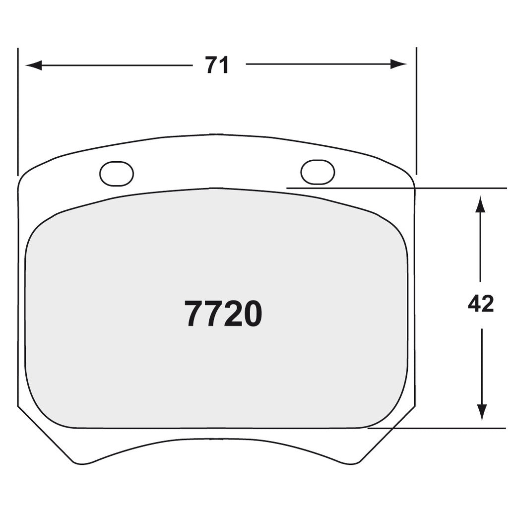 PFC 7720.19.15.44 Brake Pads 19 CMPD 15 mm Photo-1 