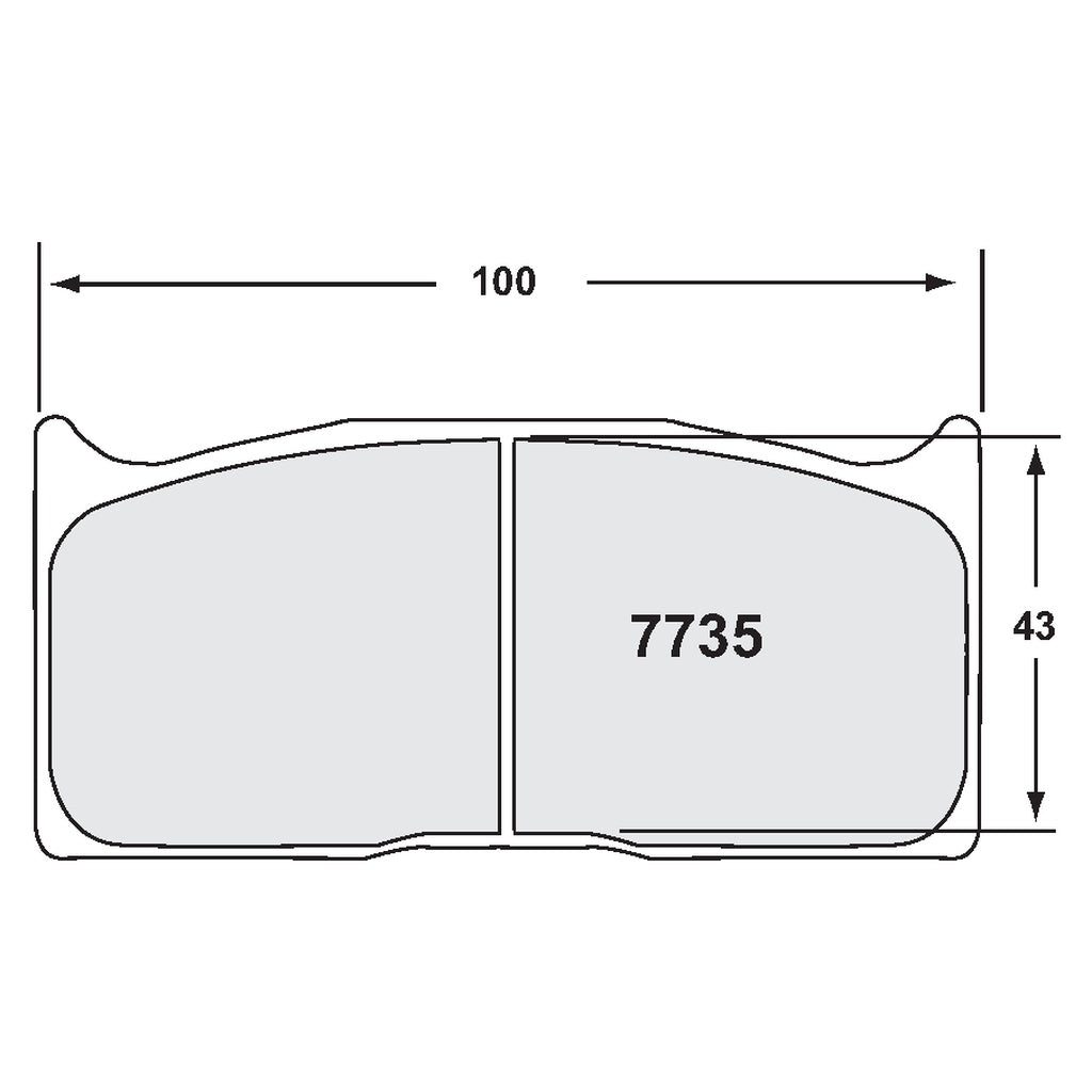 PFC 7735.11.20.44 Brake Pads 11 CMPD 20 mm Photo-1 