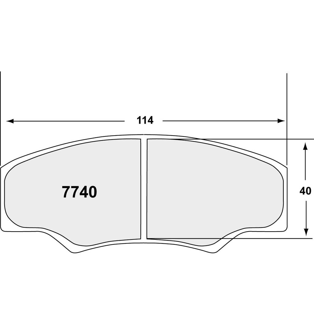 PFC 7740.68.16.44 Brake Pads for RADICAL SR1 / SR3 AP Kit (68 Compound, 16 mm) Photo-0 