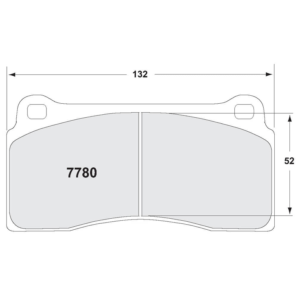 PFC 7780.68.18.64 Rear Brake Pads for NISSAN GT-R (R35) (68 Compound, 18 mm) Photo-0 