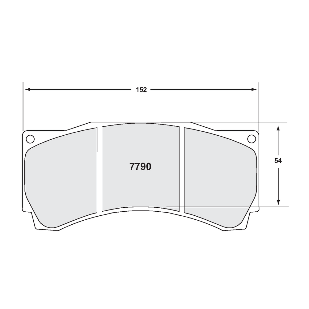 PFC 7790.331.25.44 Front Brake Pads Race 331 CMPD 25 mm for BMW M3 GT4 (AP Racing CP9660) Photo-1 