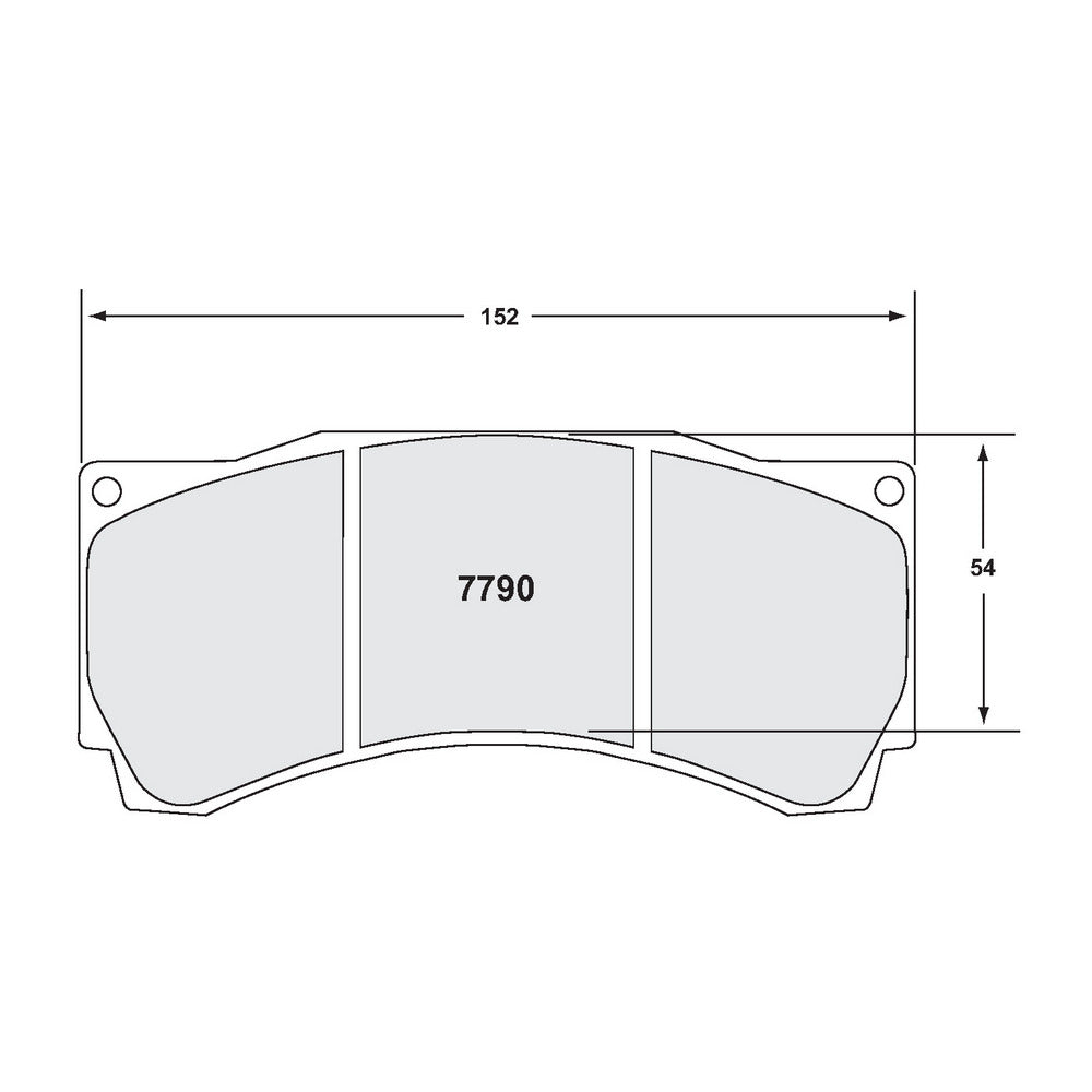 PFC 7790.39.17.44 Front Brake Pads Race 39 CMPD 17 mm for BMW M3 GT4 (AP Racing CP9660) Photo-1 