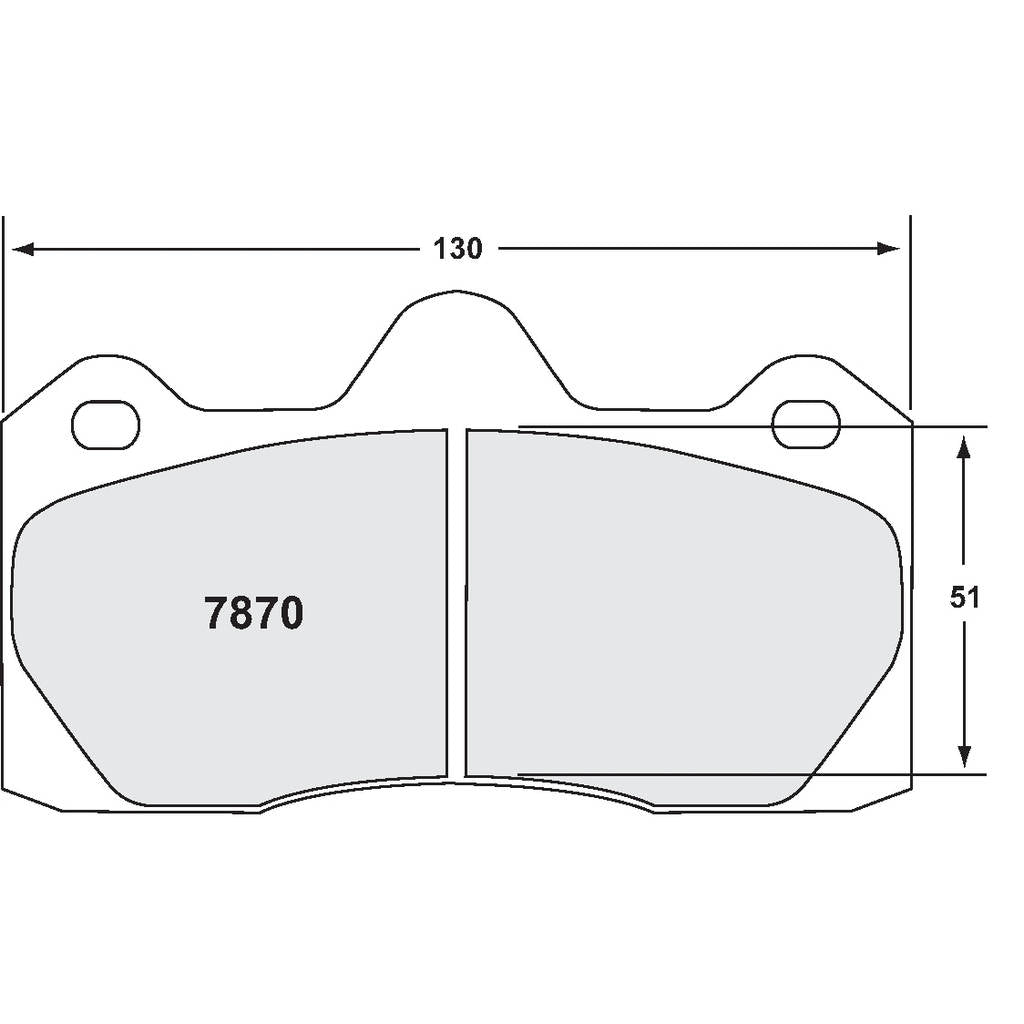 PFC 7870.68.16.64 Rear Brake Pads for LOTUS Exige (68 Compound, 17 mm) Photo-0 