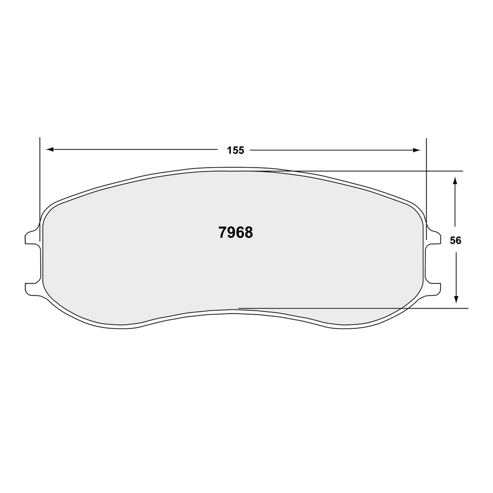 PFC 7968.331.28.44 Front Brake Pads for PORSCHE 991 Cup / Cayman GT4 Clubsport (331 Compound, 28mm) Photo-1 