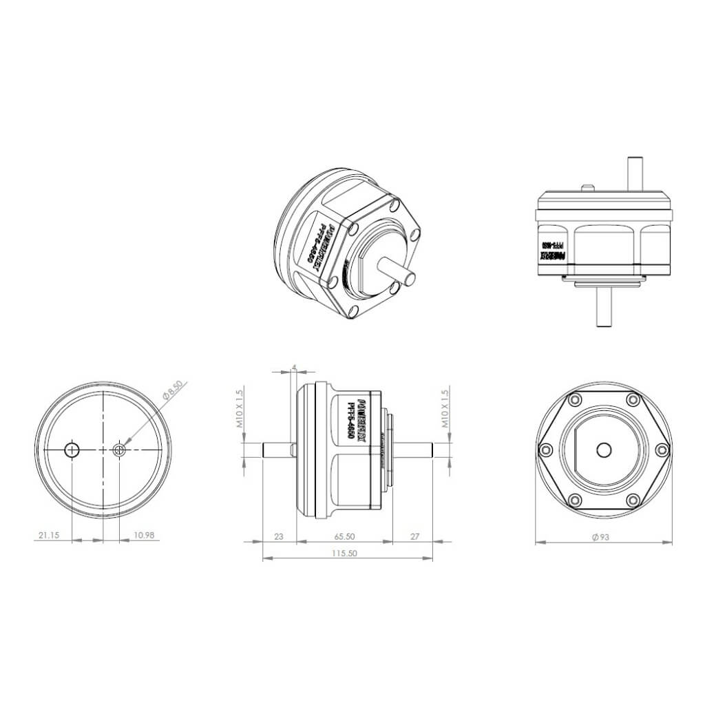 POWERFLEX PFF5-4650 Street POWERFLEX Tuneable Hybrid Urethane Engine Mounts - E36, E46, Z3, E9X M3 Photo-3 