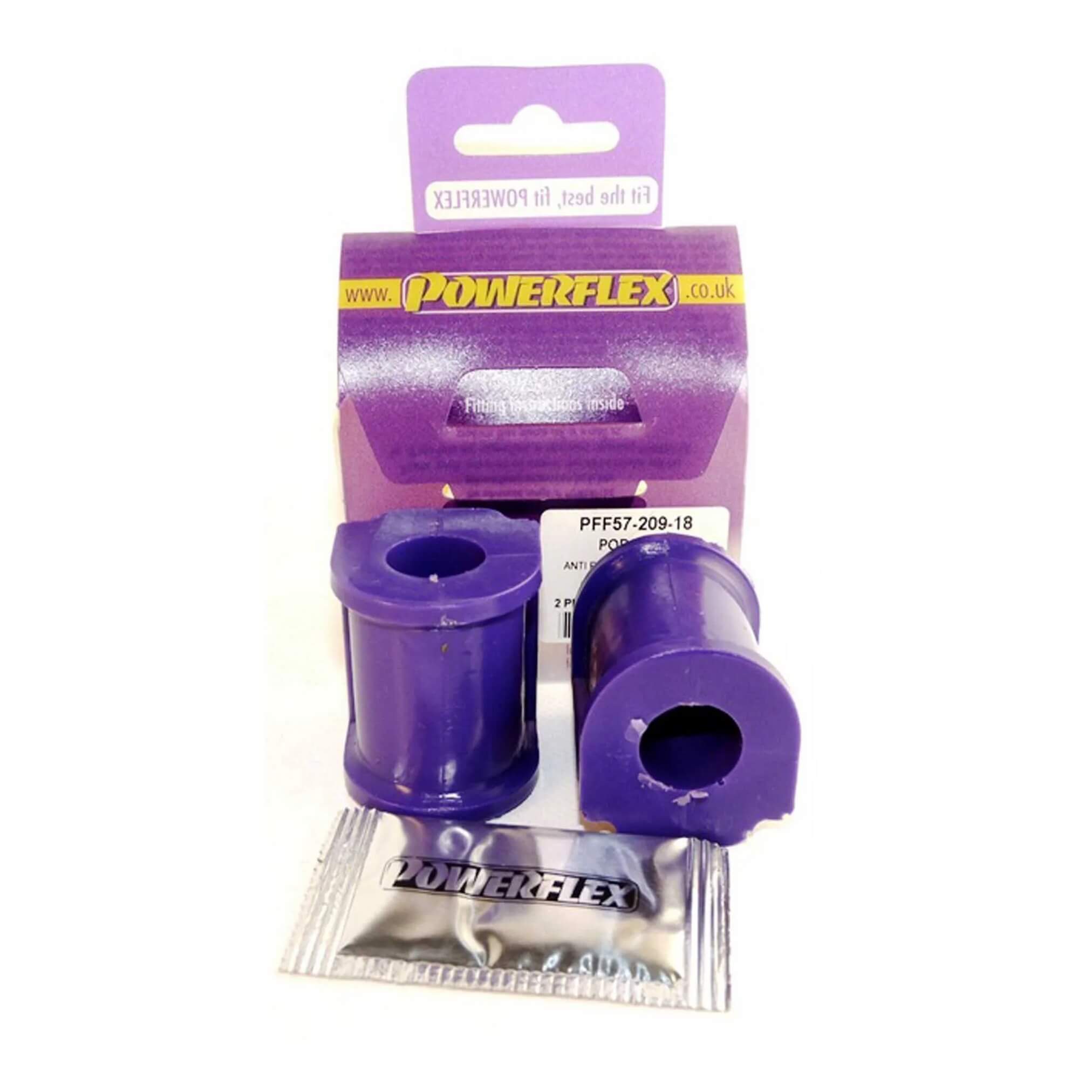 POWERFLEX PFF57-209-18 Rear Anti Roll Bar Bushing 18mm, 2pcs for PORSCHE 911 (993 / 964) 1977- Photo-0 
