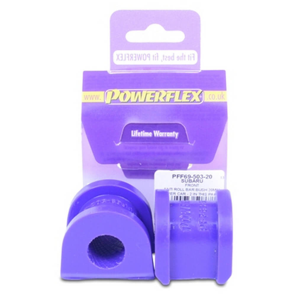 POWERFLEX PFF69-503-20 Front Anti Roll Bar Bush 20mm, 2pcs for SUBARU Impreza (GR / GH) / WRX STi 2007-2014 Photo-0 