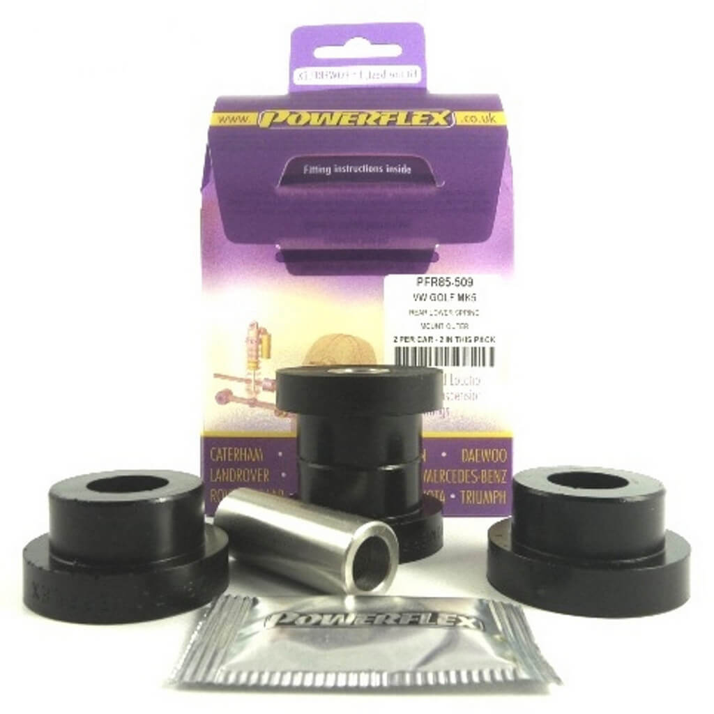 POWERFLEX PFR85-509 Rear Lower Spring Mount Outer, 2pcs for VW Golf (Mk5 / Mk6) / AUDI TT (8J) Photo-0 