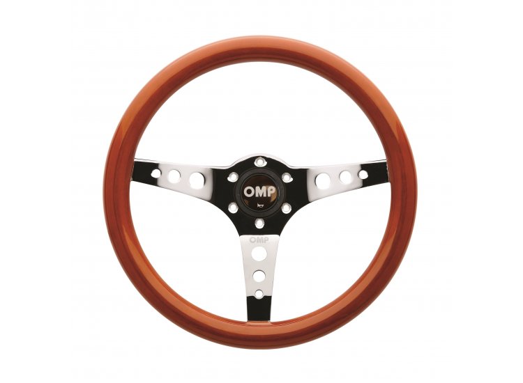 OMP OD0-2023-019 (OD/2023/LE) MUGELLO Steering wheel, wood, diam. 350mm, flat Photo-0 