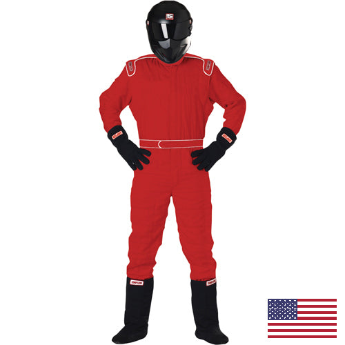 SIMPSON 4803231 DRAG ONE PIECE Racing suit, SFI 3.2A/20, red, size M Photo-0 
