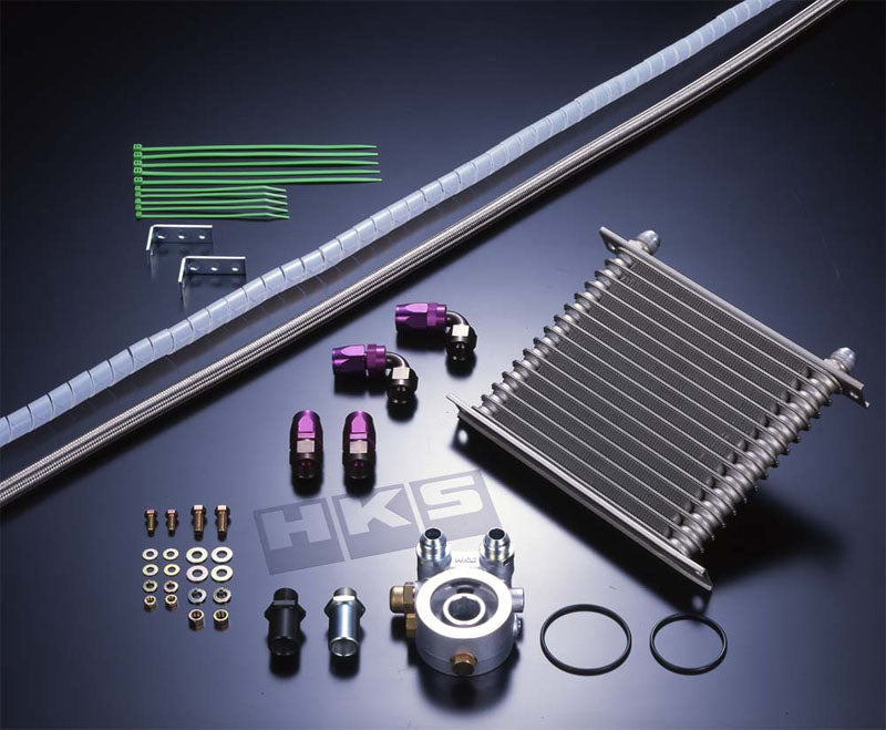 HKS 15004-AM013 Oil Cooler Kit Evo X Combined Twin Core System Photo-0 