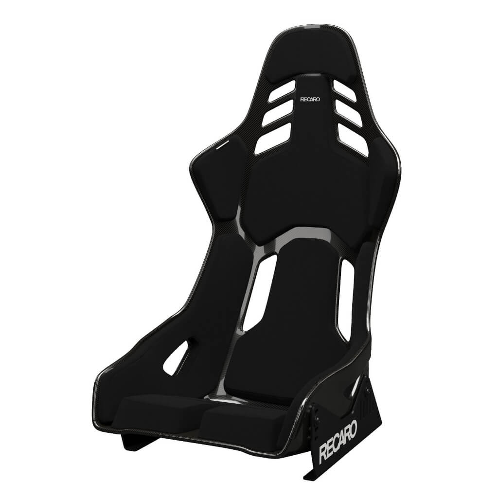 RECARO 078.01.1B21 Race Seat Podium CF Left Side (ABE / FIA) Black Velour, Size M Photo-0 