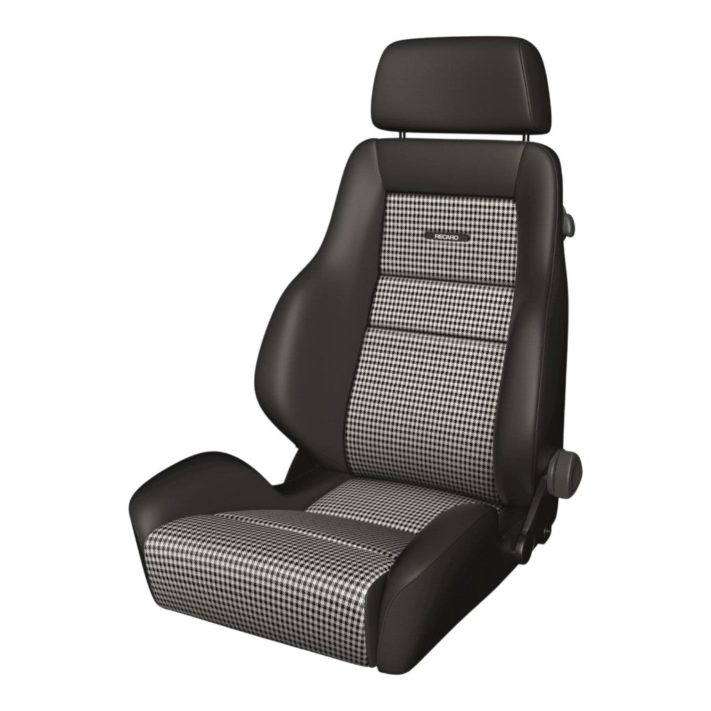 RECARO 089.00.0B25 Seat Classic LS, Leather Black / Pepita Photo-0 