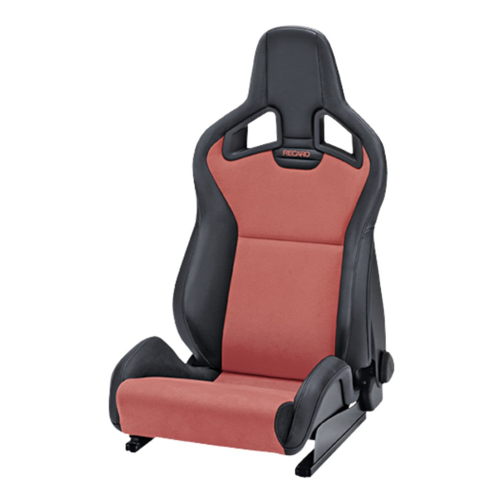 RECARO 410.10.1585 Left Heated Sport Seat Sportster CS, Artificial Leather Black / Dinamica Red Photo-0 