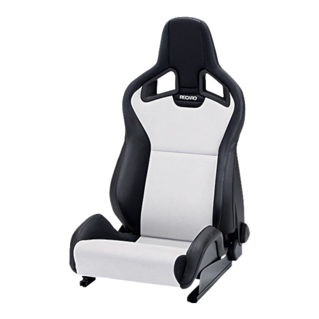 RECARO 410.10.2588 Right Heated Sport Seat Sportster CS, Artificial Leather Black / Dinamica Silver Photo-0 