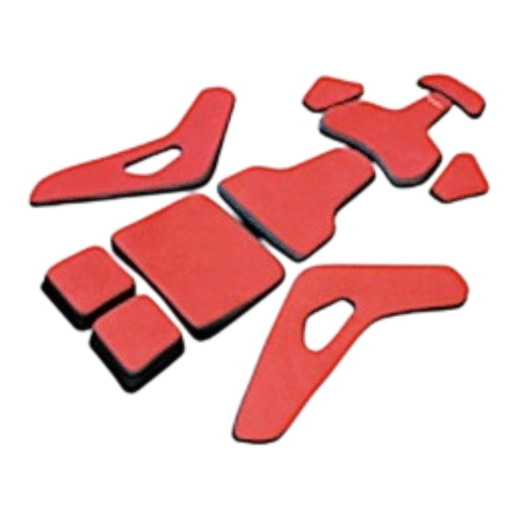 RECARO 7228656.01.1/2B23 Pad Kit for Podium Seat,Size M, Alcantara Red / Leather Black Photo-0 