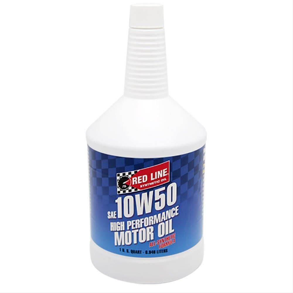 RED LINE OIL 11204 High Performance Motor Oil 10W50 0.95 L (1 qt) Photo-0 