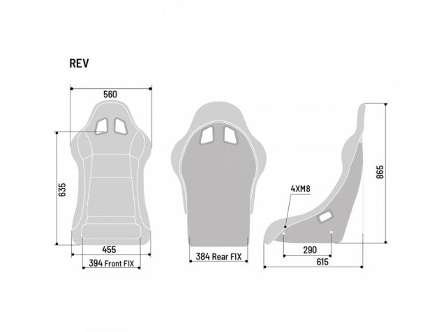 SPARCO 008014RNR REV QRT Racing seat, FIA 8855-1999, size M Photo-5 