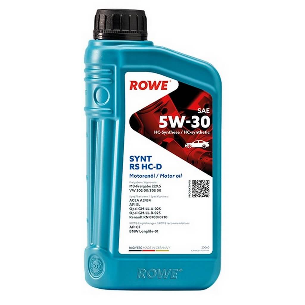 ROWE 20060-0010-99 Engine Oil Hightec Synt RS HC-D SAE 5W-30 (1 Ltr.) Photo-0 