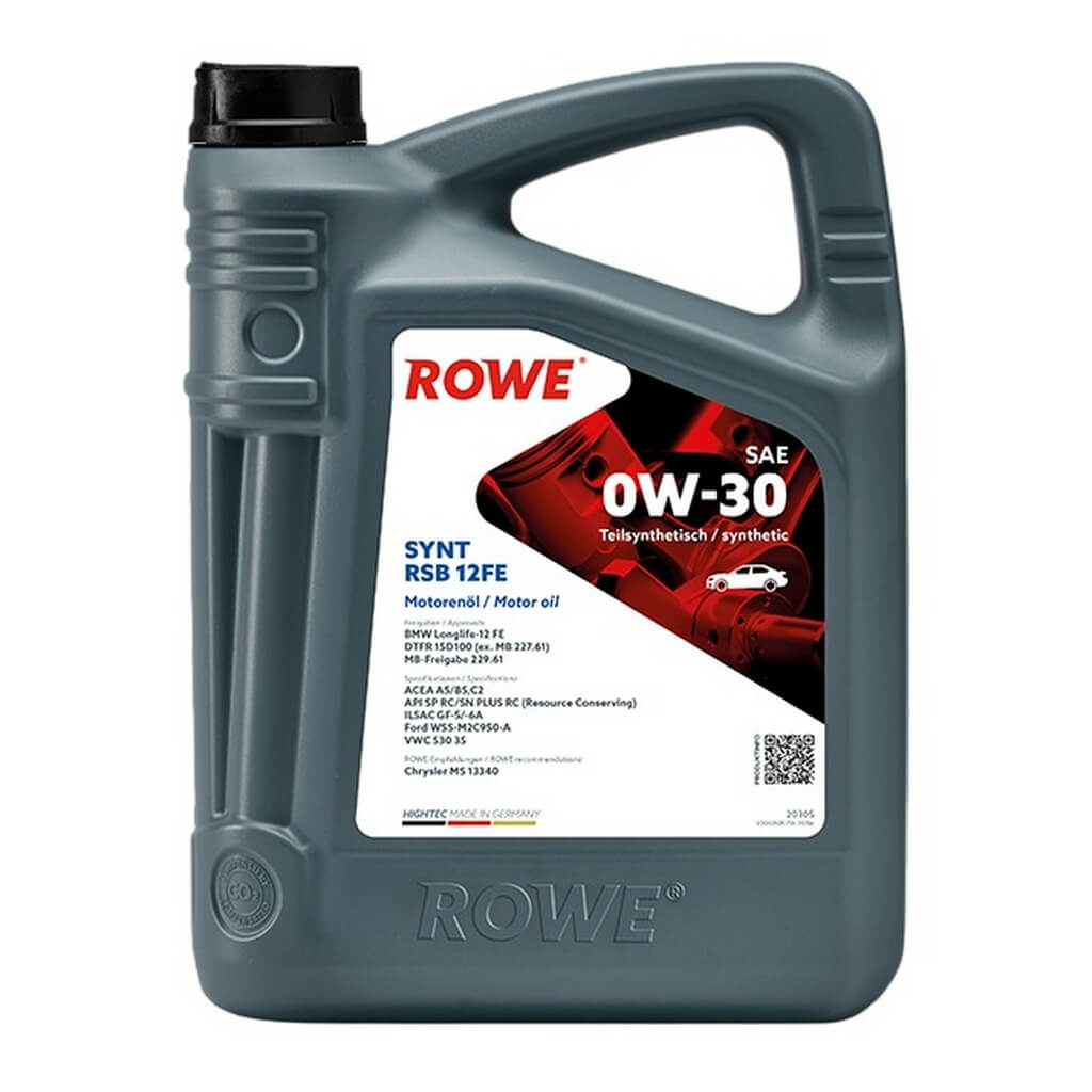 ROWE 20305-0050-99 Engine Oil Hightec Synt RSB 12FE SAE 0W-30 (5 Ltr.) Photo-0 