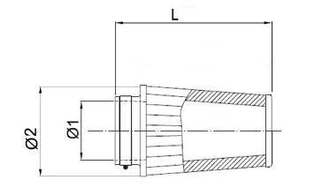 BMC FMSA49-75 Øi49 L75 CONICAL FILTER Photo-1 