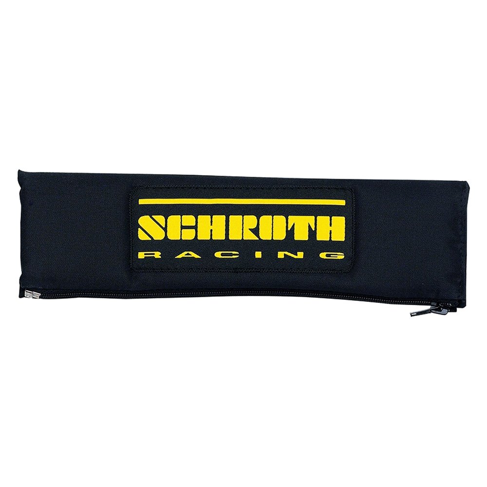 SCHROTH 00209 Belt Pads 3“ (76 mm) Black With Yellow Logo 2pcs Photo-0 