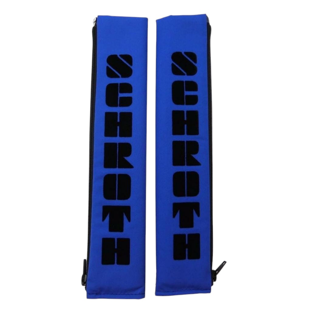 SCHROTH 01109 Shoulder Pads 50mm, Blue/Black Logo Photo-0 