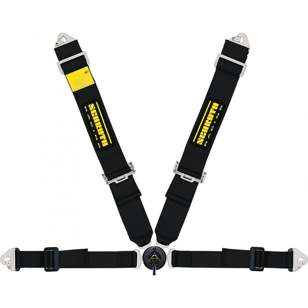 SCHROTH 91131-0 Seat Belt Clubman 2 4-point 50mm (2") Left, Asm, Pull Up, Black Photo-0 