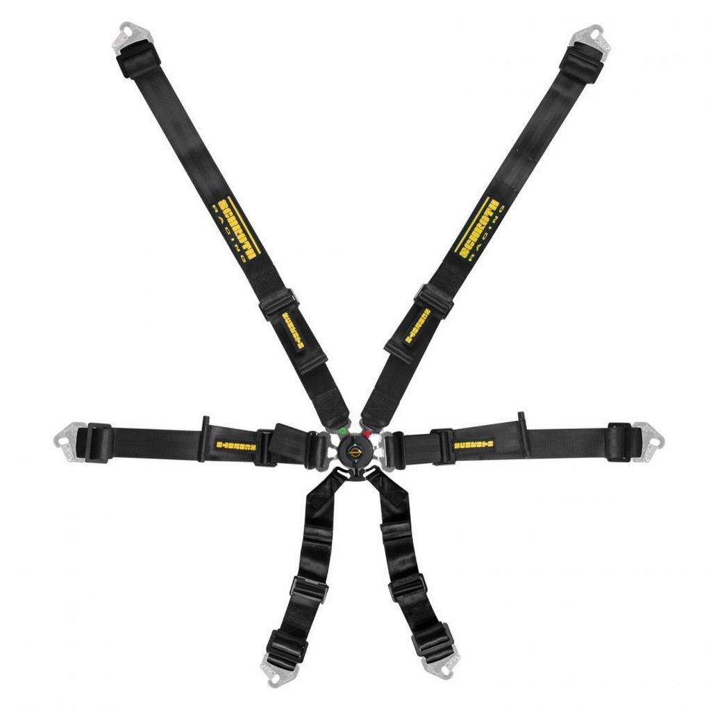 SCHROTH 94530A-0 Racing Harness Flexi 2x2 6-Point, Black Photo-0 