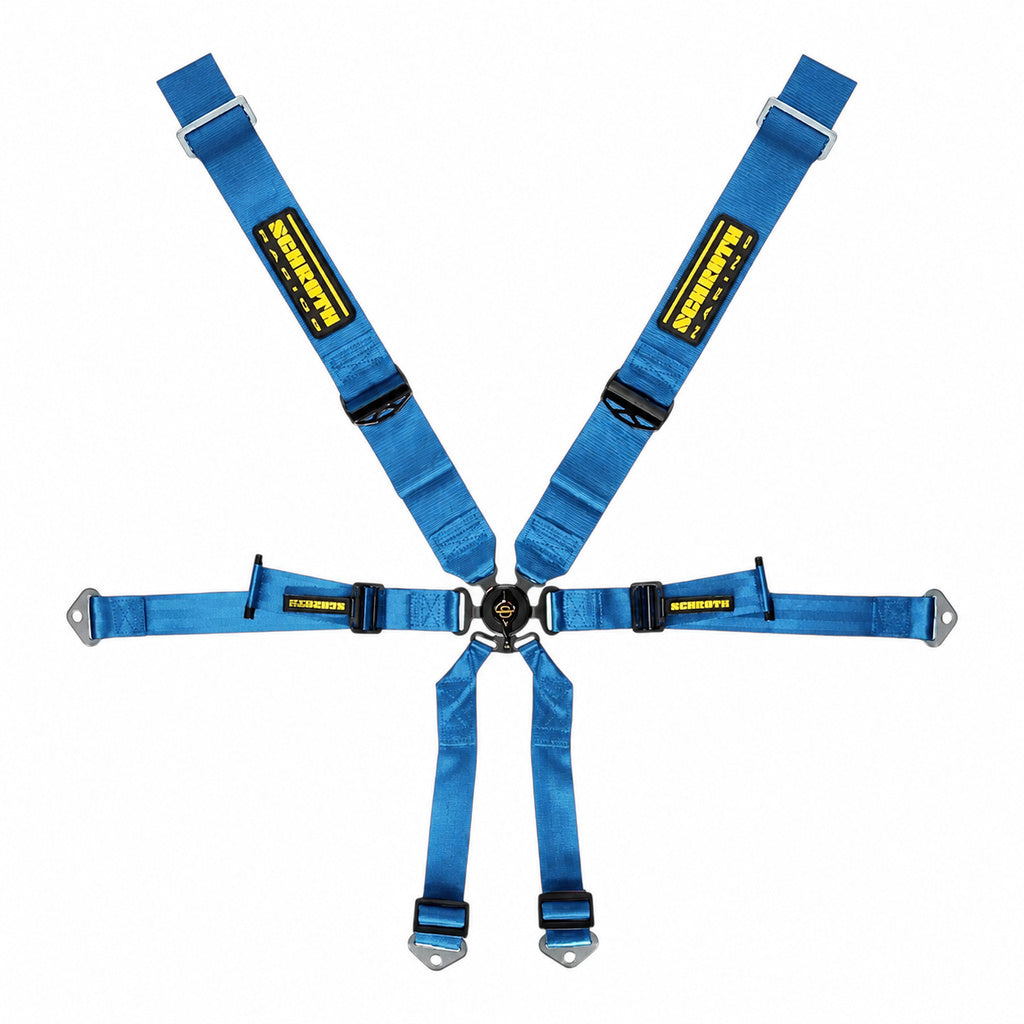 SCHROTH 94650-1 Racing Harness Profi 3x2 6-Point, Blue for PORSCHE 911 GT3 / GT3RS (991 / 992) Photo-0 