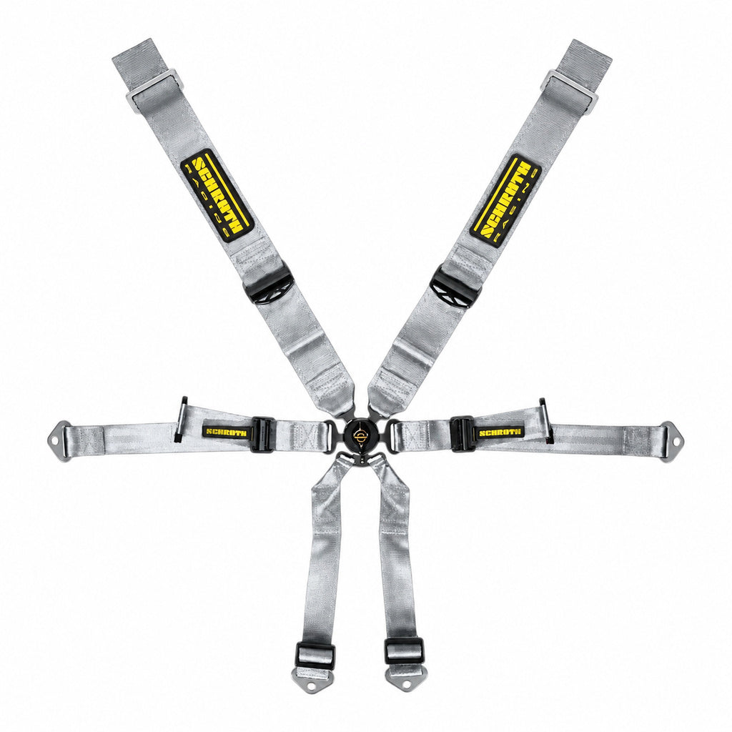 SCHROTH 94650-9 Racing Harness Profi 3x2 6-Point, Silver for PORSCHE 911 GT3 / GT3RS (991 / 992) Photo-0 