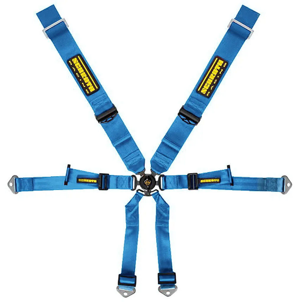 SCHROTH 94670-1 Racing Harness Profi 3x2 6-Point, Blue for PORSCHE Cayman / Boxster (981 / 982) Photo-0 