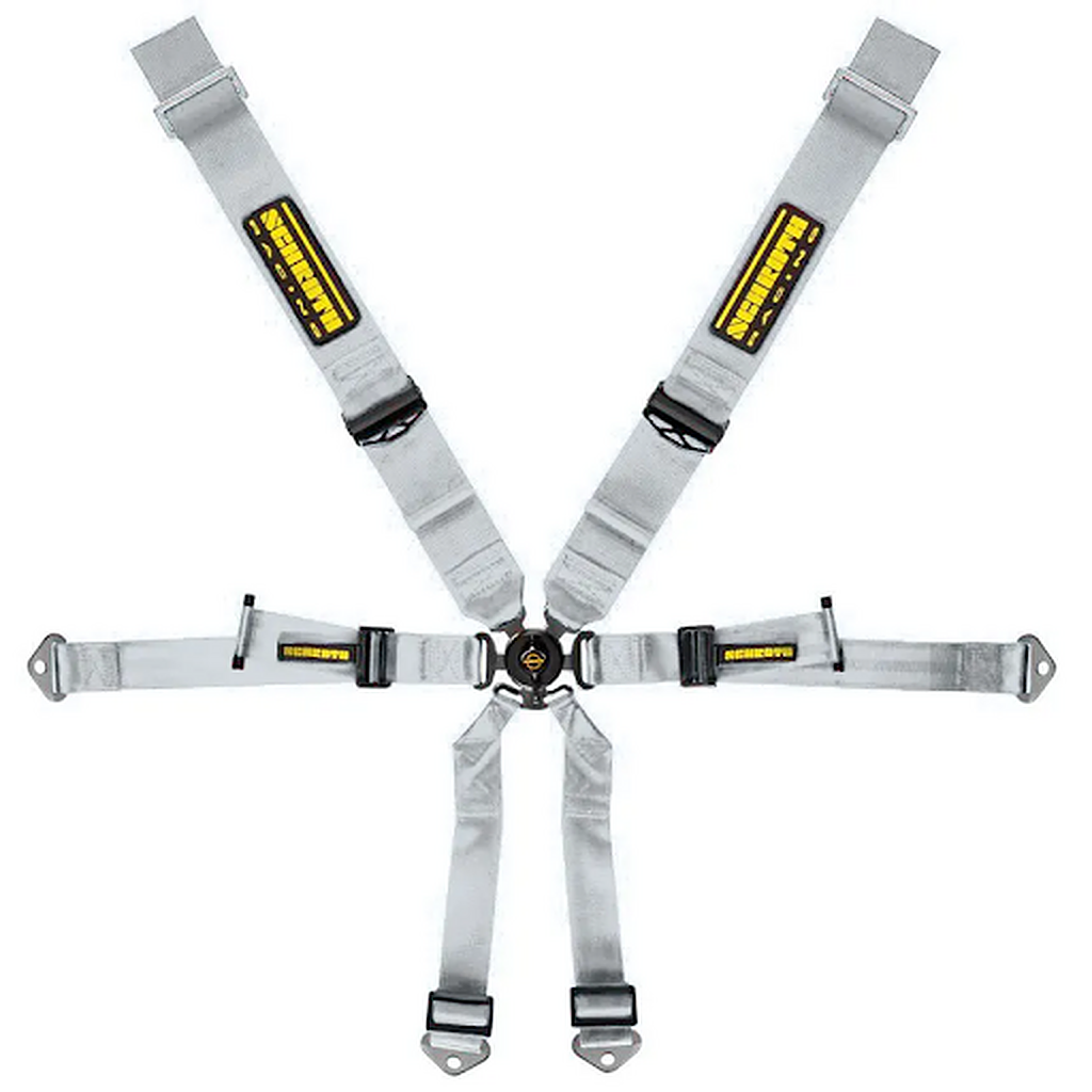 SCHROTH 94670-9 Racing Harness Profi 3x2 6-Point, Silver for PORSCHE Cayman / Boxster (981 / 982) Photo-0 