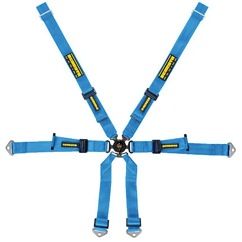 SCHROTH 94680-1 Racing Harness Profi 2x2 6-Point, Blue for PORSCHE Cayman / Boxster (981 / 982) Photo-0 