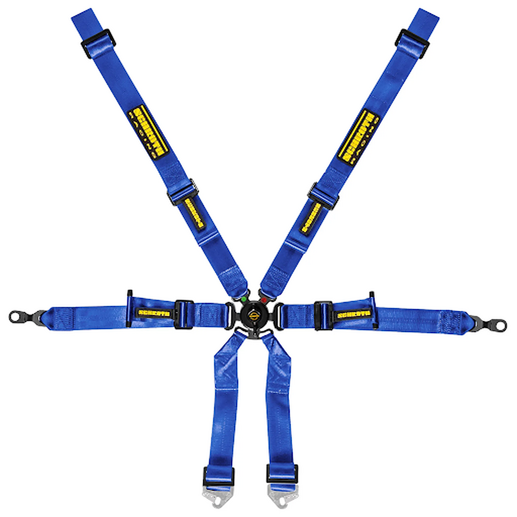 SCHROTH 94700-1 Racing Harness Profi 2x2 6-Point, Blue for PORSCHE 911 (996 / 997) Photo-0 