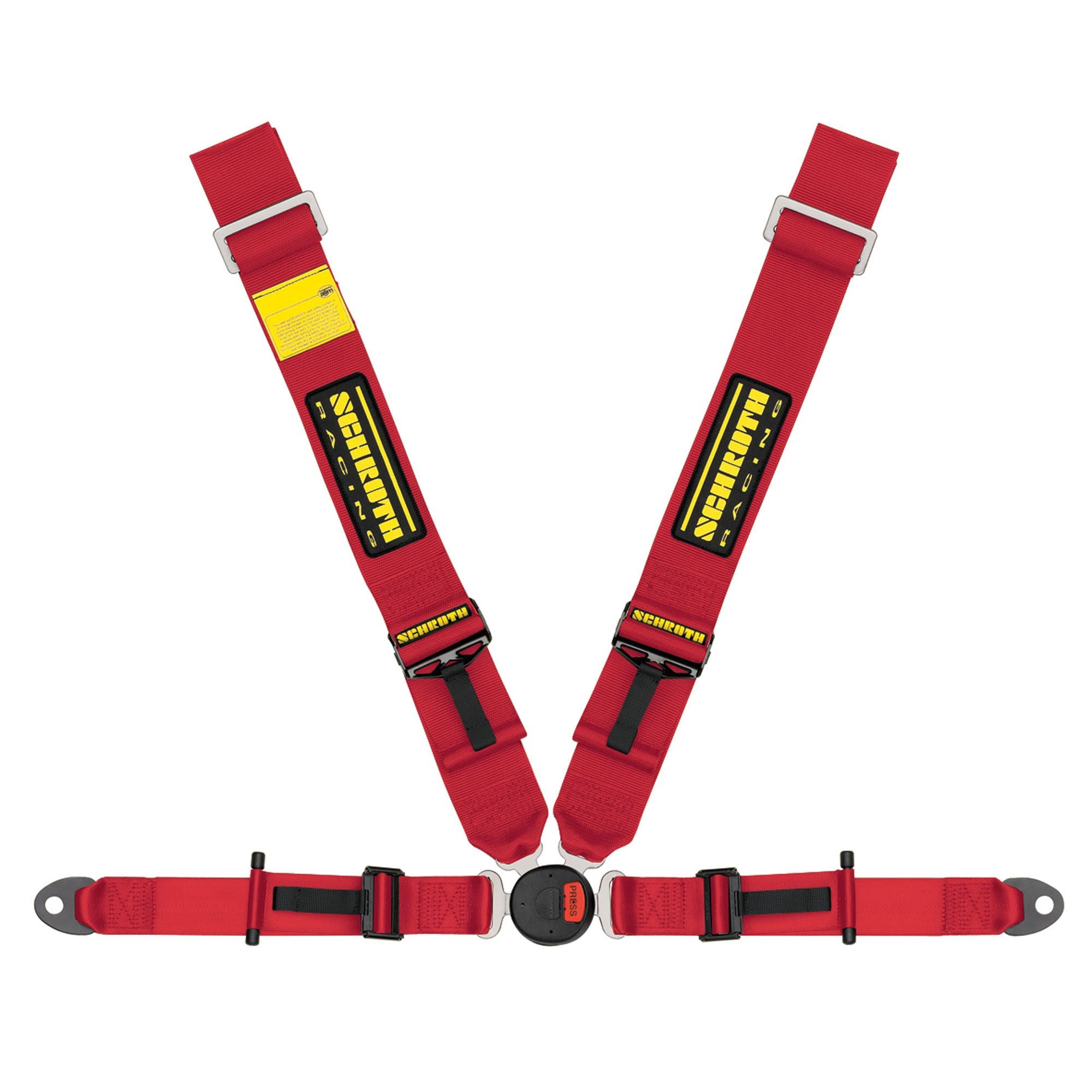 SCHROTH 91158A-2 Seat belt 4-point left Lotus II-FE asm (red) FIA, ECE Photo-0 