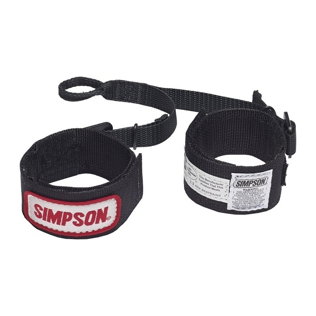 SIMPSON 36000BK Arm Restraints Individual Straps, Black (SFI 3.3) Photo-0 