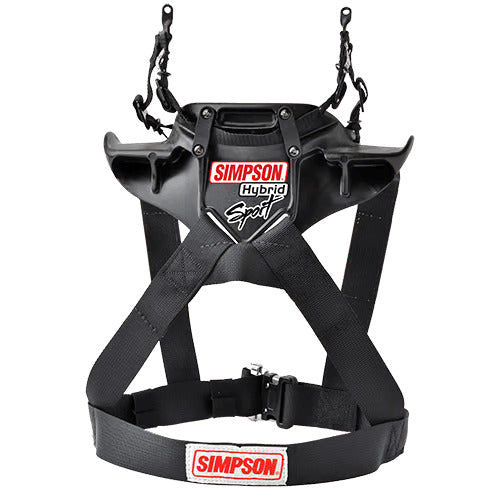 Simpson HS.XSM.F.M61.FIA Neck Restraint Hybrid Sport Female X-SMALL Adjustable sliding tether w/ M61 quick release helmet anchors Photo-0 