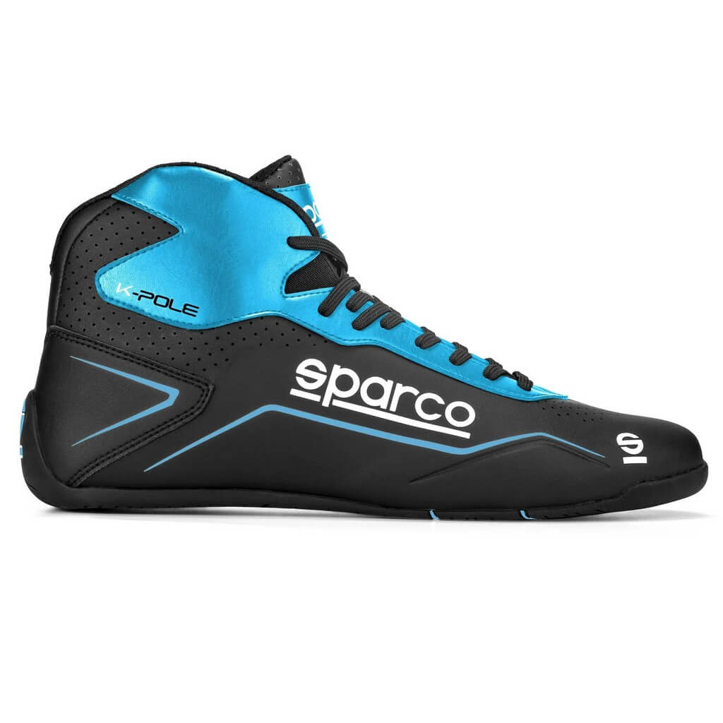 SPARCO 00126943NRAZ Karting Shoes K-Pole, Black / Blue, Size 43 Photo-0 
