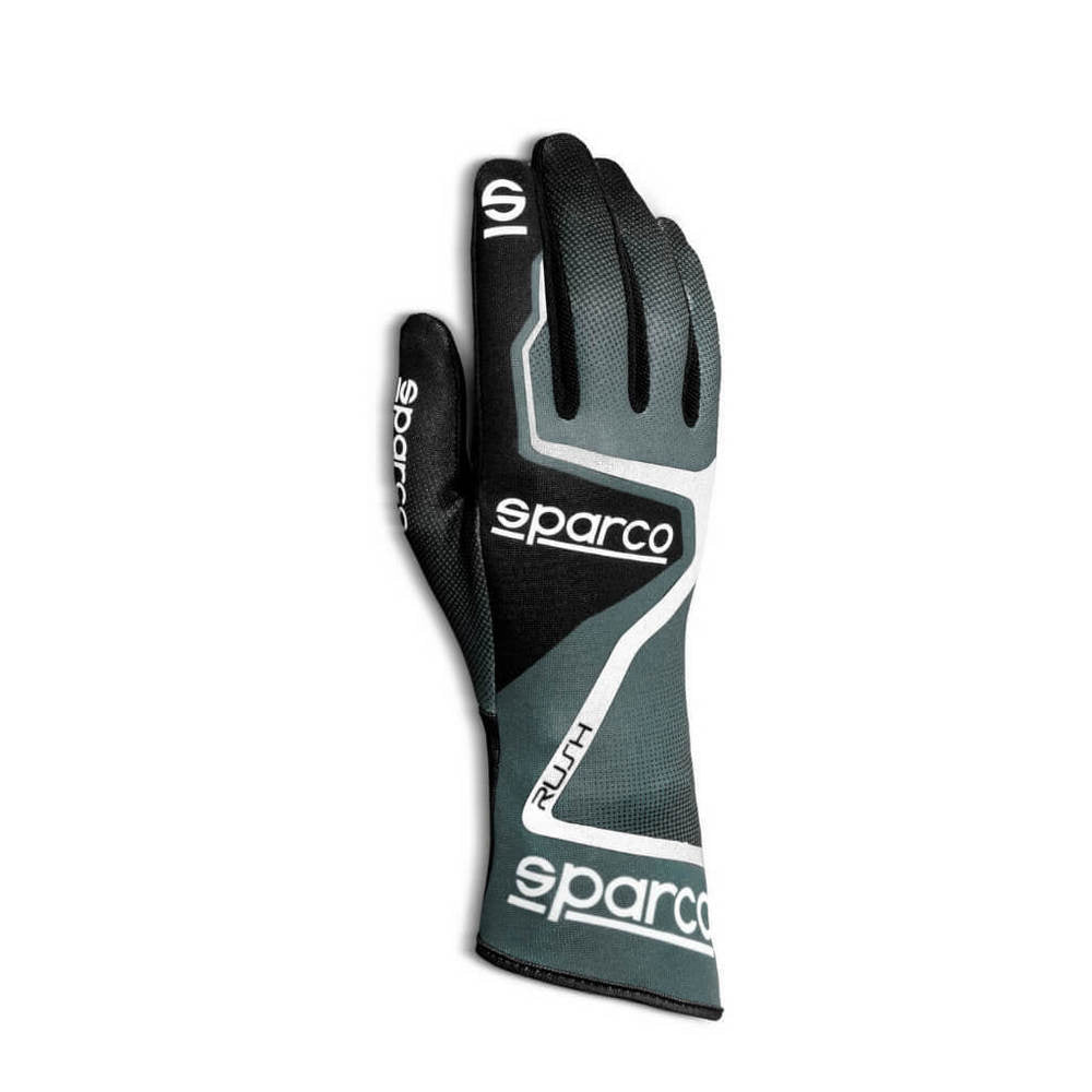 SPARCO 00255604GRNR Kart Gloves RUSH, Child, Grey/Black/White, Size 4 Photo-0 