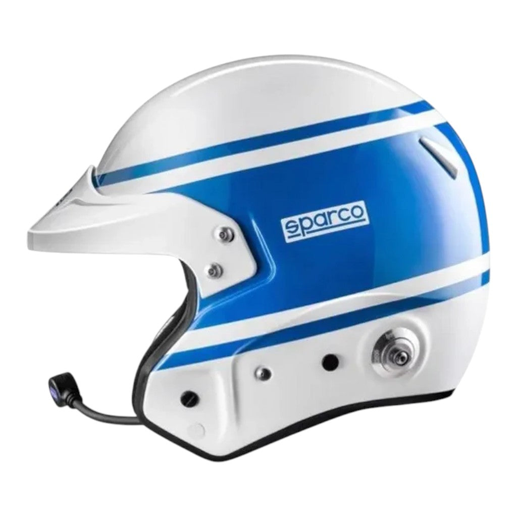 SPARCO 003367AZ5XL Open-Face Racing Helmet Pro RJ-3I Heritage, Blue, Size XL Photo-0 