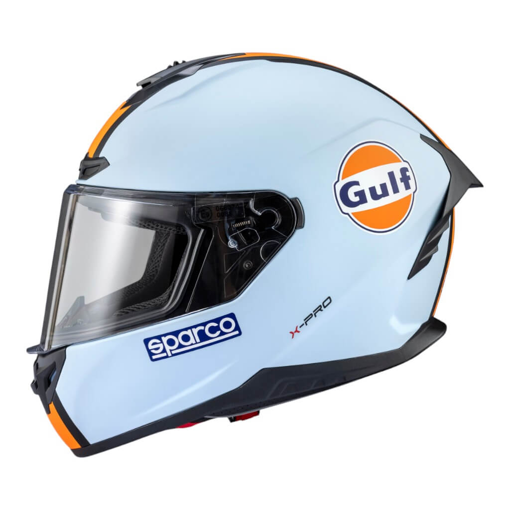 SPARCO 003378GUCE3L Full-Face Racing Helmet X-Pro ECE06 Gulf, Heavenly, Size L Photo-2 