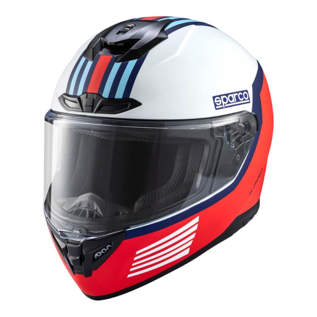 SPARCO 003378MRBI4XL Full-Face Racing Helmet X-Pro ECE06 MR, White, Size XL Photo-0 
